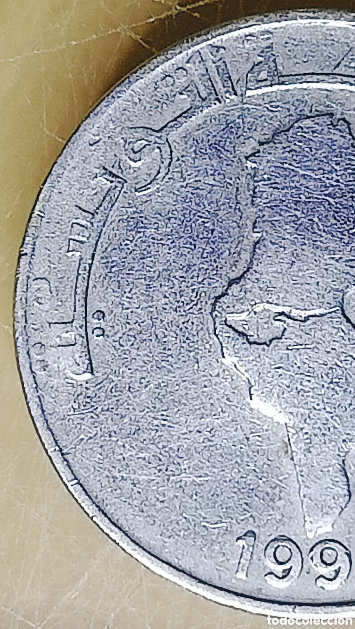 Monedas con errores: Moneda de T&uacute;nez (1990) rar&iacute;simo - Foto 15