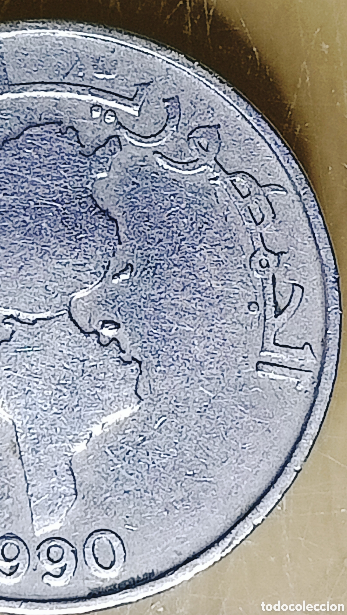 Monedas con errores: Moneda de T&uacute;nez (1990) rar&iacute;simo - Foto 16