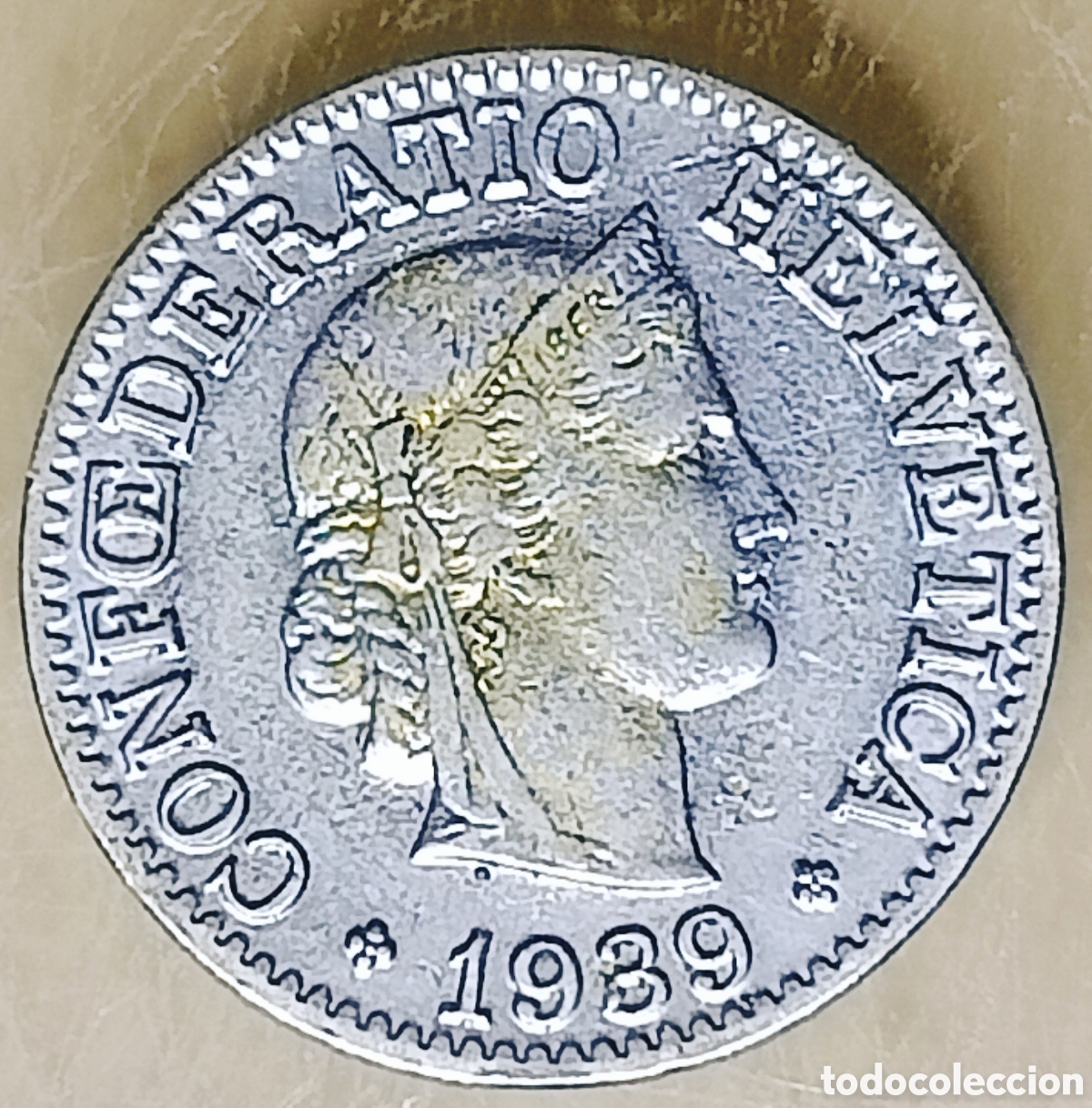 Monedas con errores: Moneda Suiza (1939) error m&uacute;ltiple - Foto 13