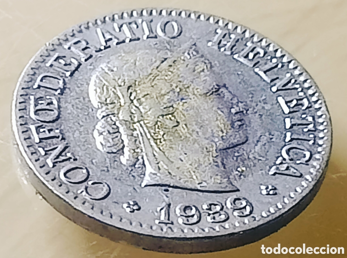 Monedas con errores: Moneda Suiza (1939) error m&uacute;ltiple - Foto 20