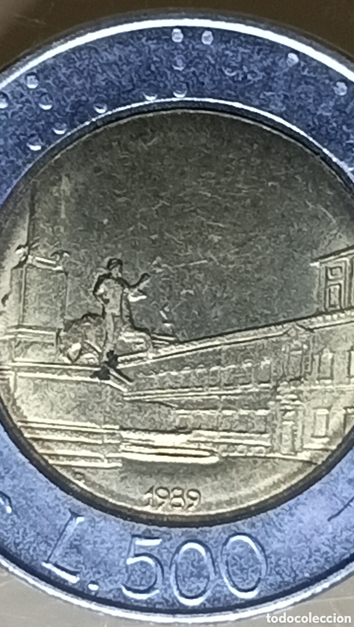 Monedas con errores: Moneda Italia (1989) error m&uacute;ltiple - Foto 3