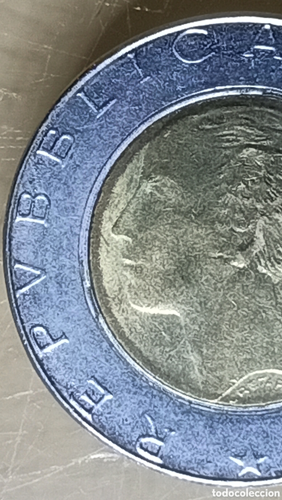 Monedas con errores: Moneda Italia (1989) error m&uacute;ltiple - Foto 8