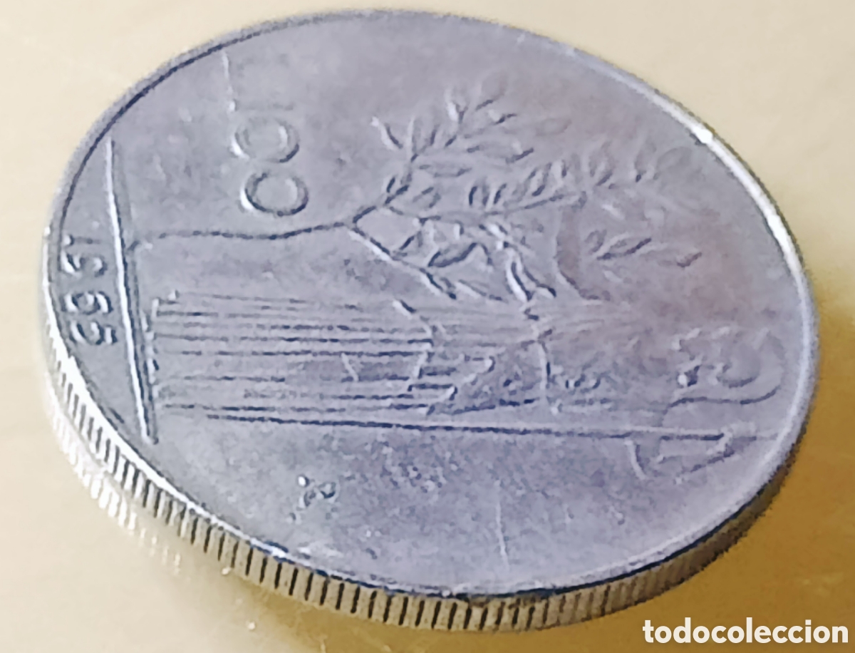 Monedas con errores: Moneda Italia (1965) raro error - Foto 22
