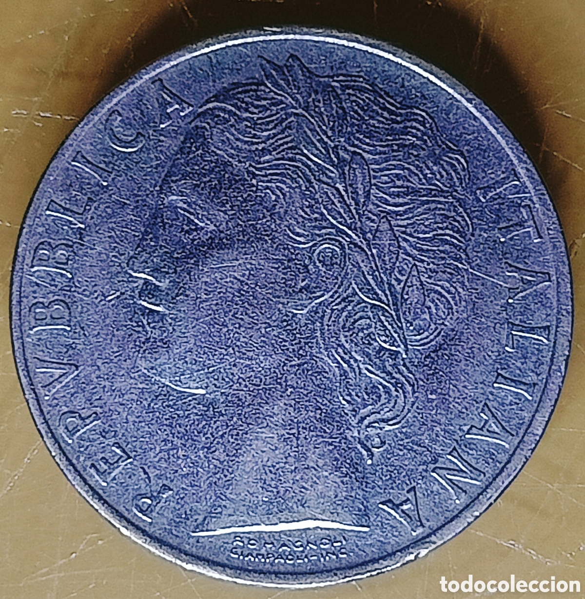 Monedas con errores: Moneda Italia (1965) raro error
