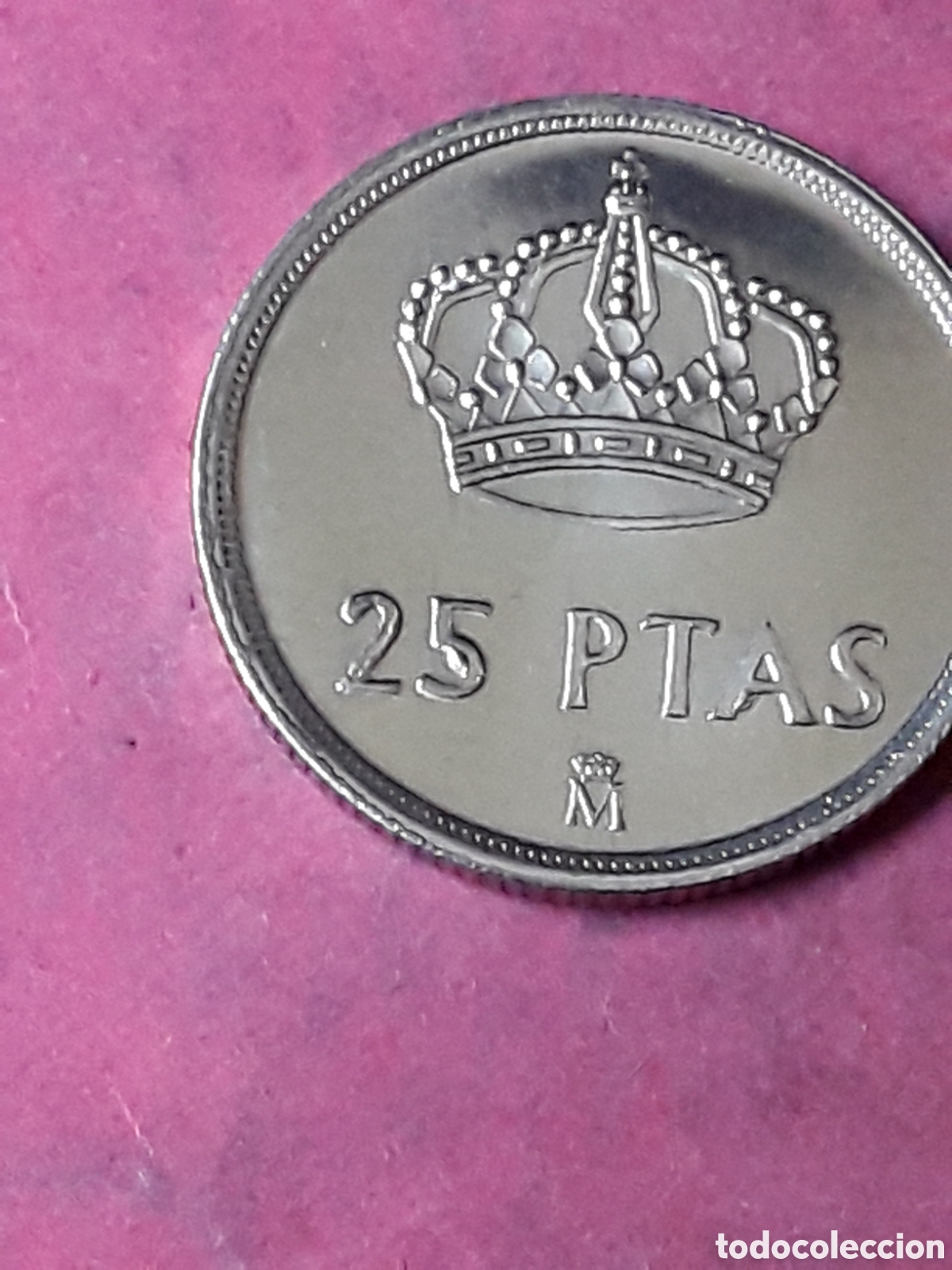Monedas con errores: ERROR 25 PESETAS 1982. PUNTO DENTRO DEL 5. SIN CIRCULAR - Foto 4