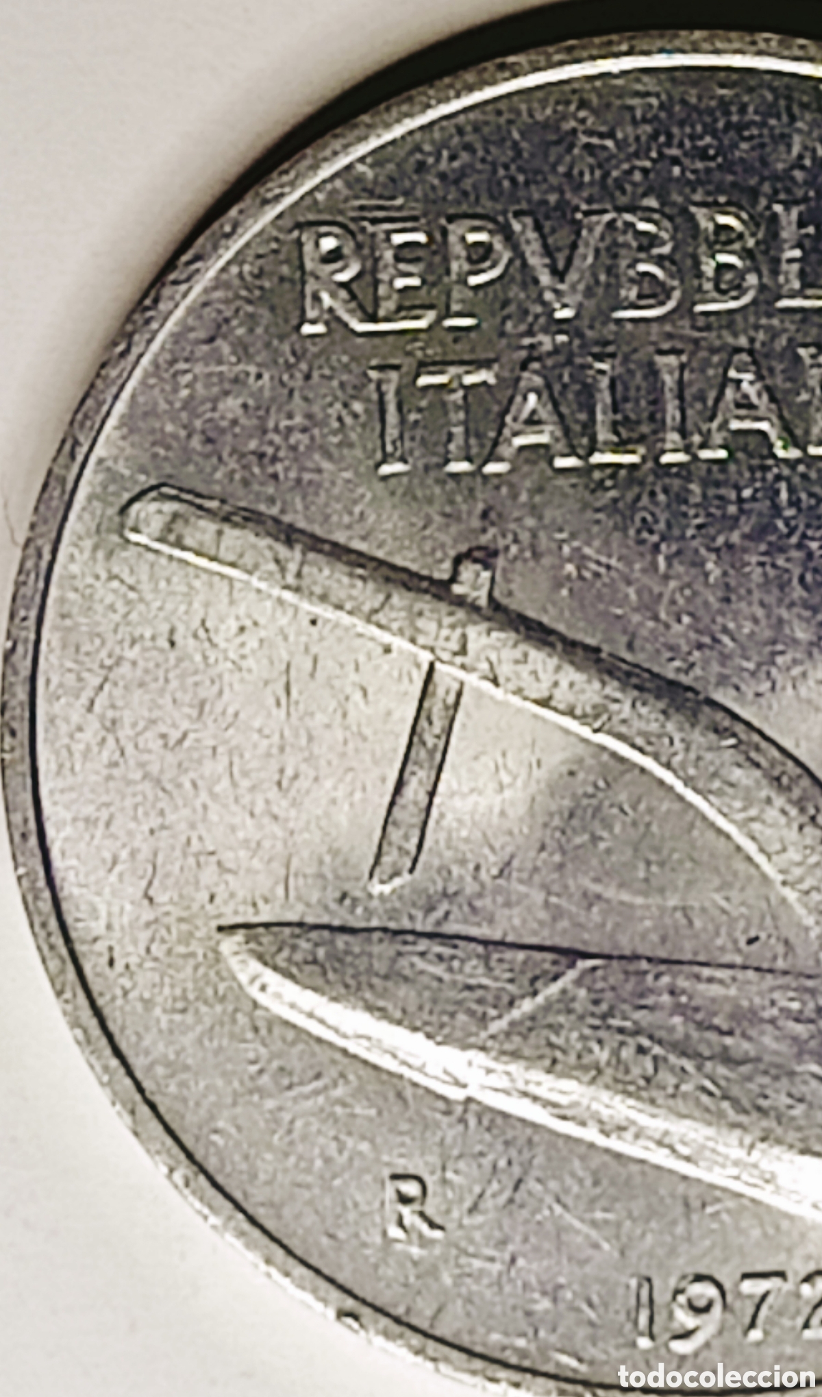 Monedas con errores: Moneda Italia (1972) var&iacute;ante - Foto 3