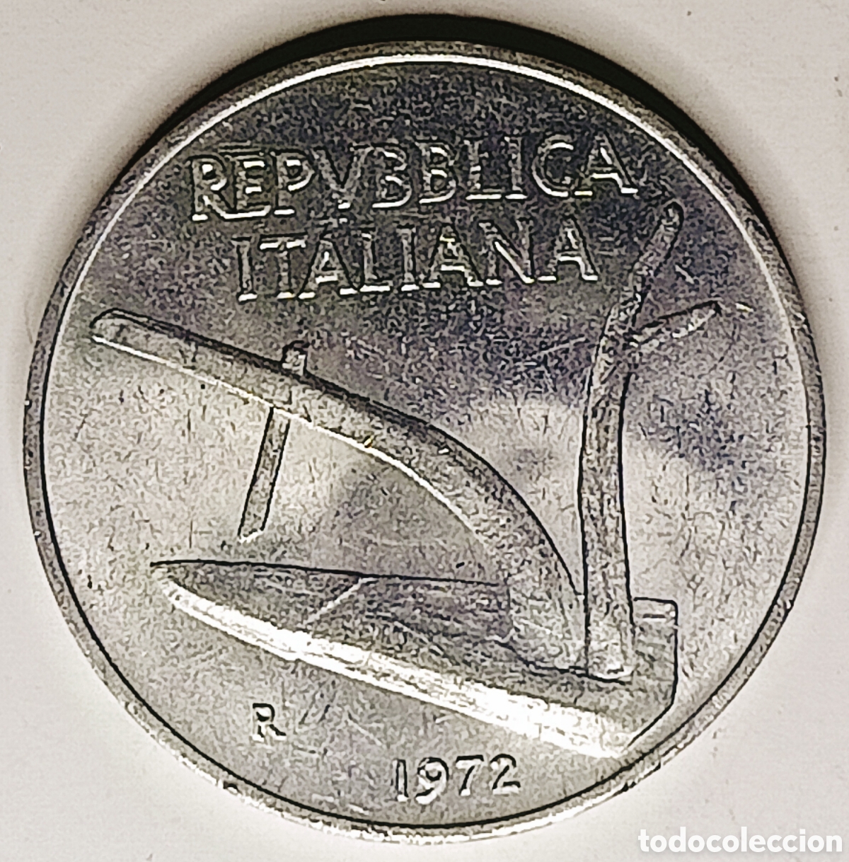 Monedas con errores: Moneda Italia (1972) var&iacute;ante