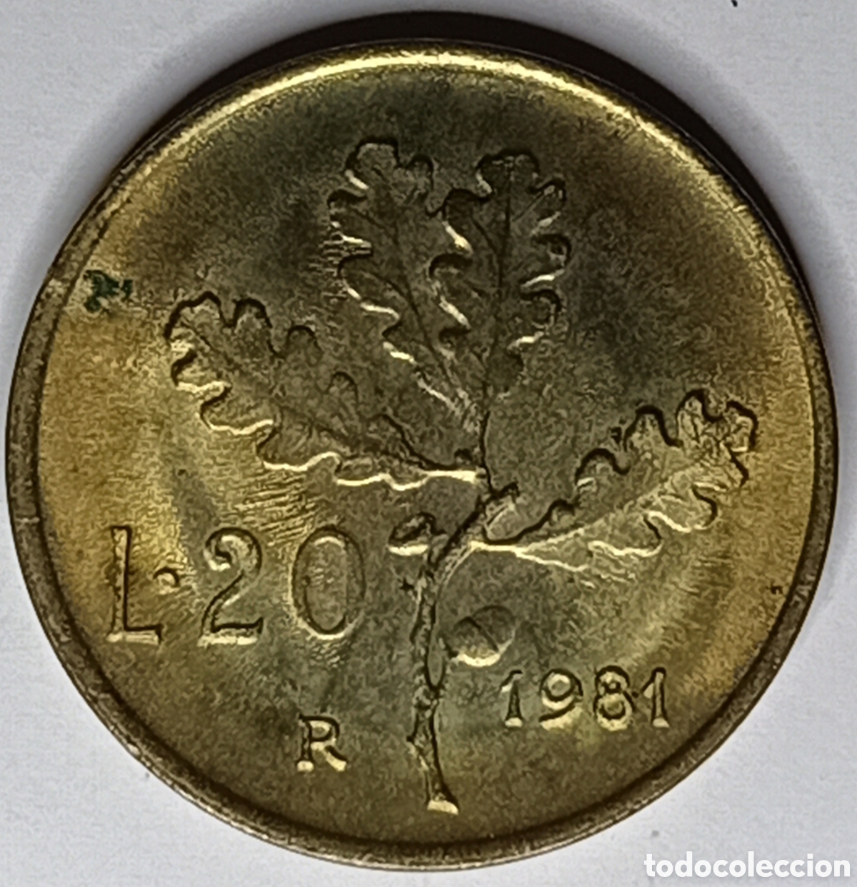 Monedas con errores: Moneda Italia (1981) var&iacute;ante cospel reducido - Foto 2