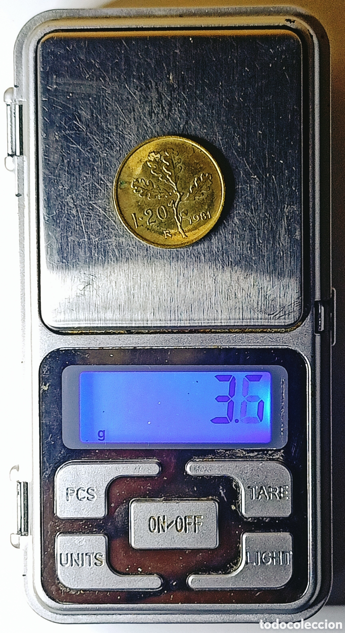 Monedas con errores: Moneda Italia (1981) var&iacute;ante cospel reducido - Foto 3