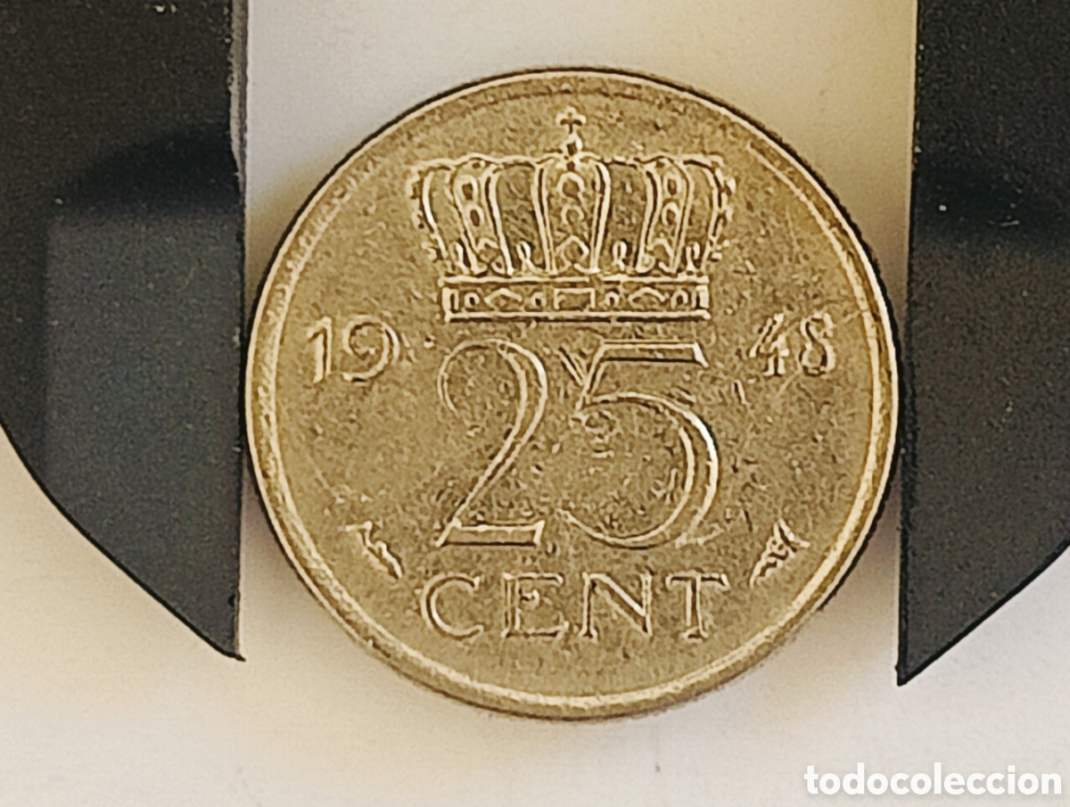 Monedas con errores: Moneda Pa&iacute;ses Bajos (1948) errores - Foto 2