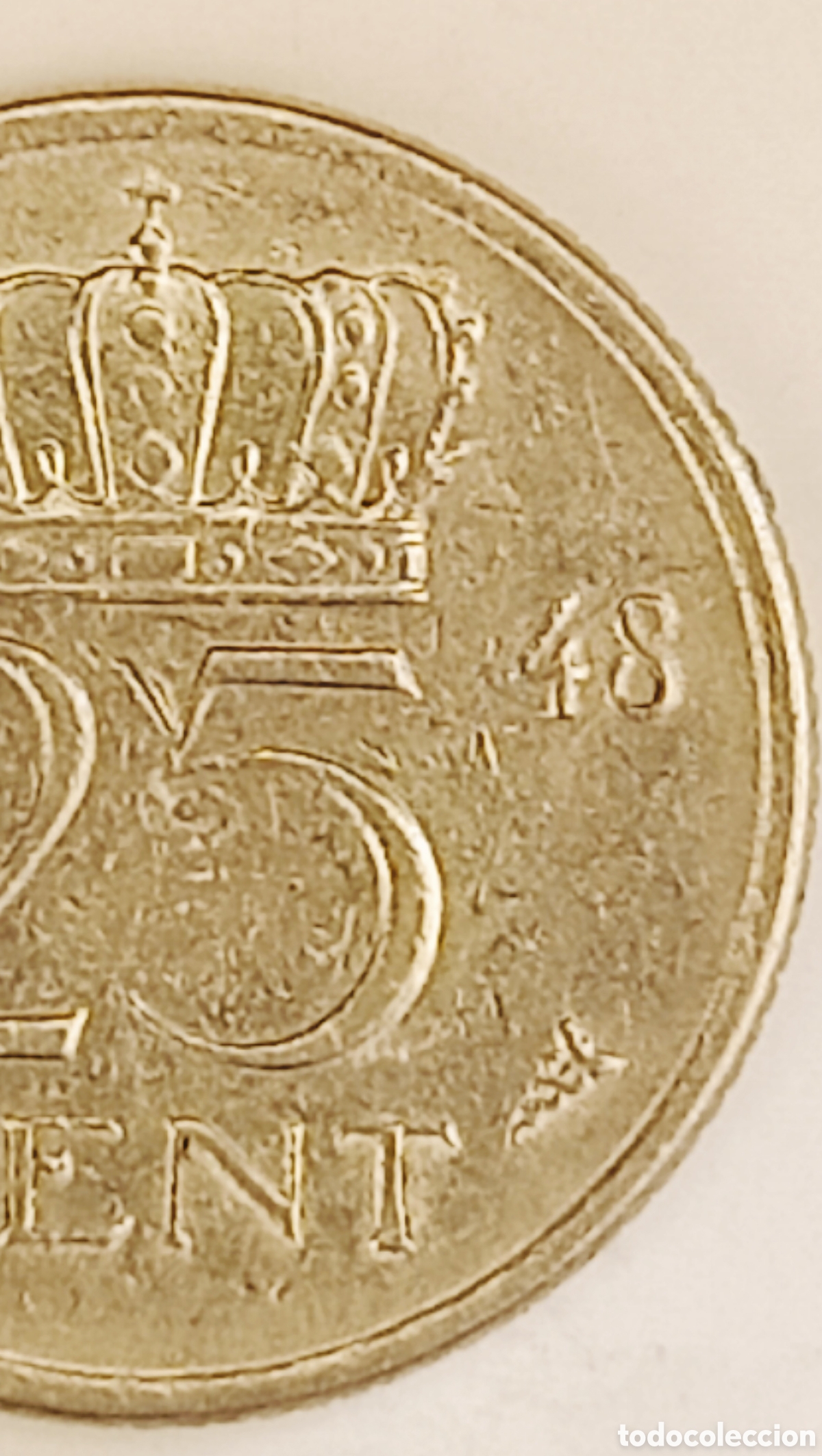 Monedas con errores: Moneda Pa&iacute;ses Bajos (1948) errores - Foto 11