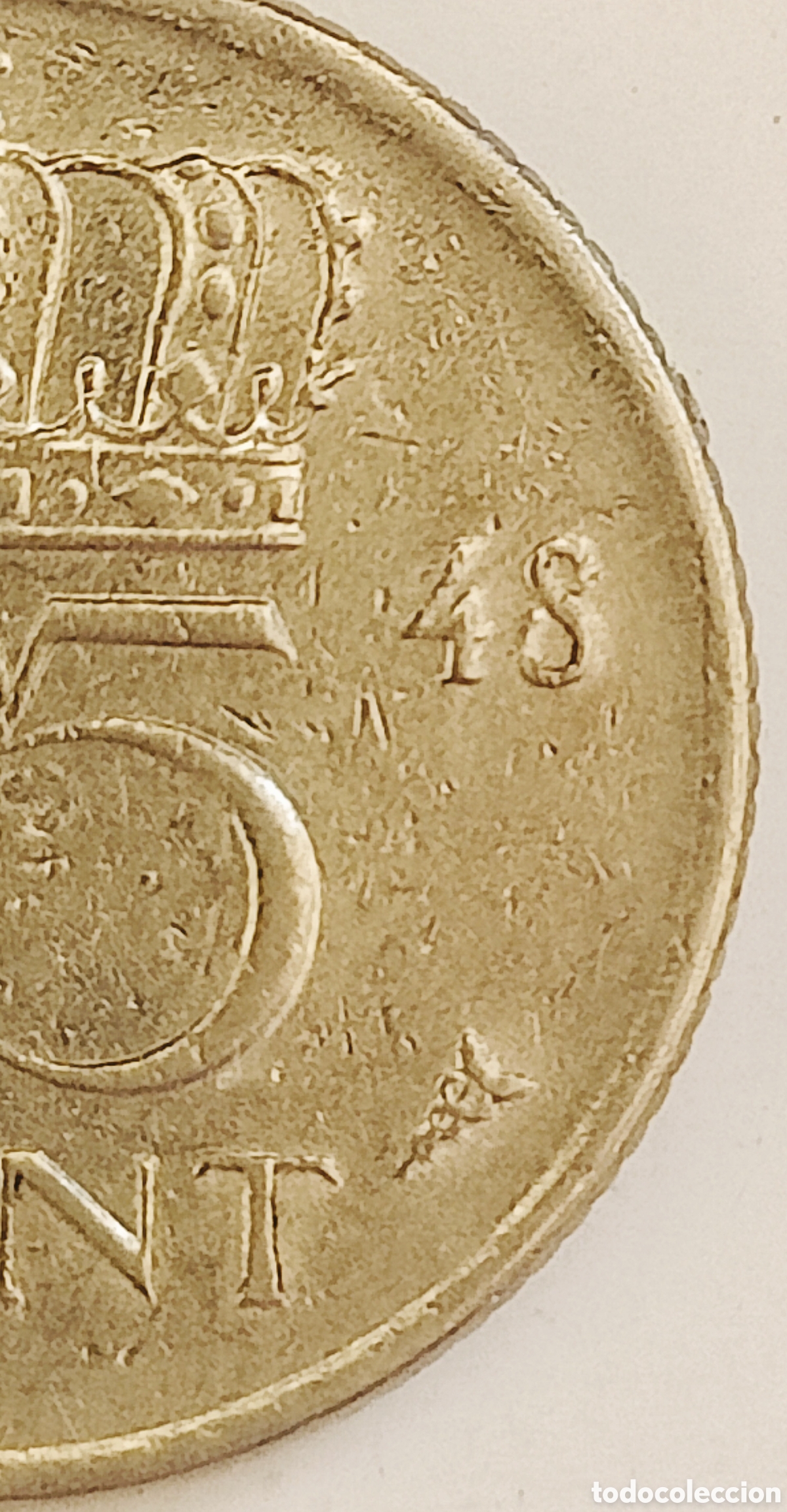 Monedas con errores: Moneda Pa&iacute;ses Bajos (1948) errores - Foto 30
