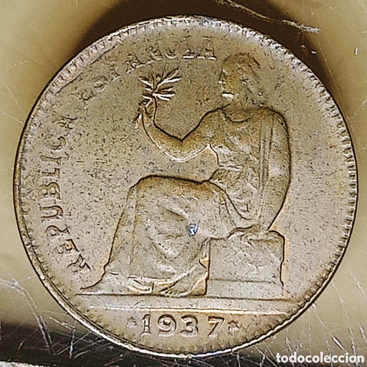 Monedas con errores: Moneda Espa&ntilde;a (1937) error y var&iacute;ante - Foto 3