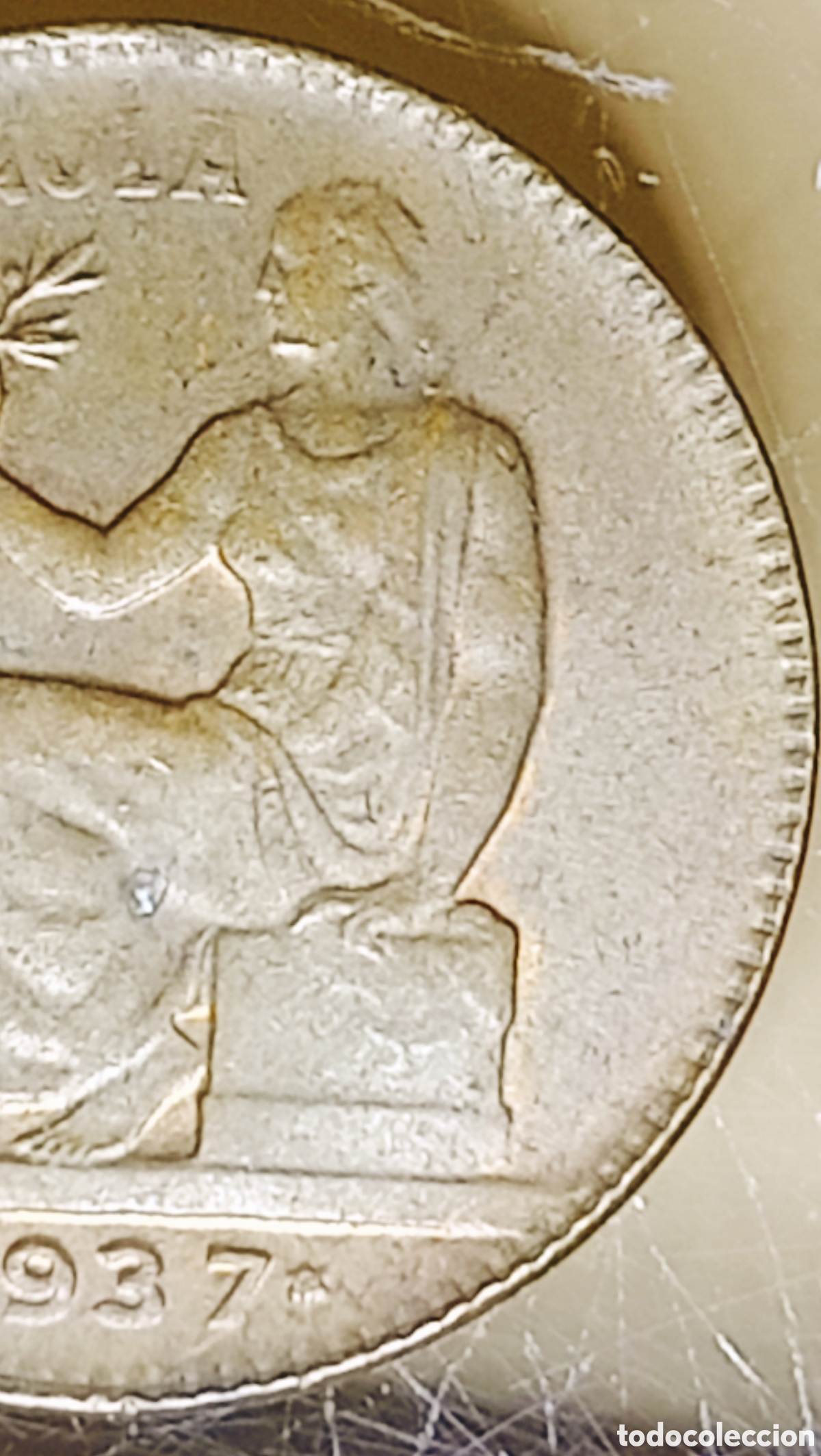 Monedas con errores: Moneda Espa&ntilde;a (1937) error y var&iacute;ante - Foto 6