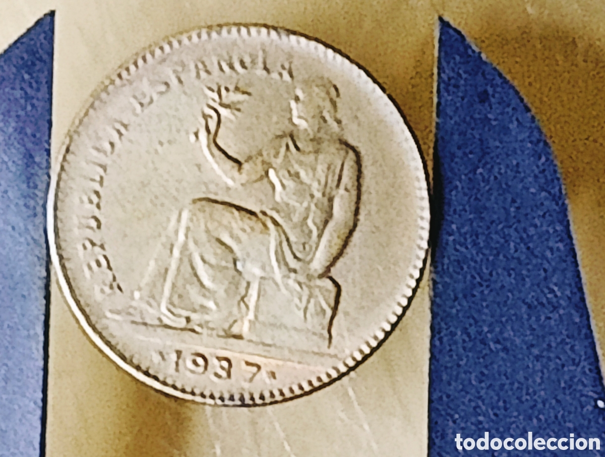 Monedas con errores: Moneda Espa&ntilde;a (1937) error y var&iacute;ante - Foto 18