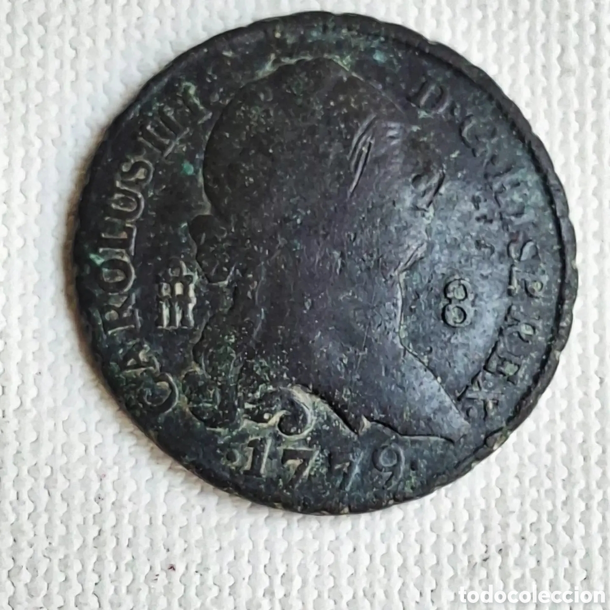 Monedas con errores: Moneda 1779 siglo XVIII