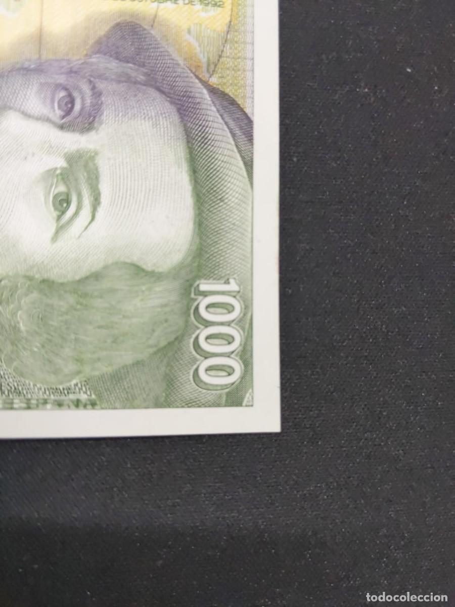 Monedas con errores: Billete de mil pesetas de 1992 doble error de fabricaci&oacute;n - Foto 2