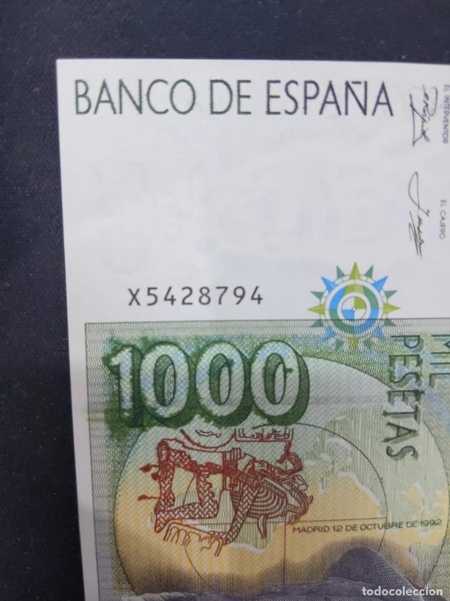 Monedas con errores: Billete de mil pesetas de 1992 doble error de fabricaci&oacute;n - Foto 3