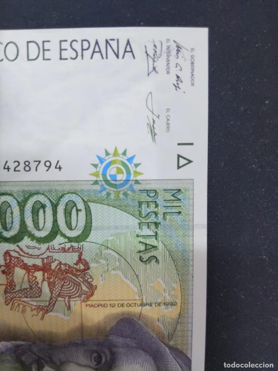 Monedas con errores: Billete de mil pesetas de 1992 doble error de fabricaci&oacute;n - Foto 4