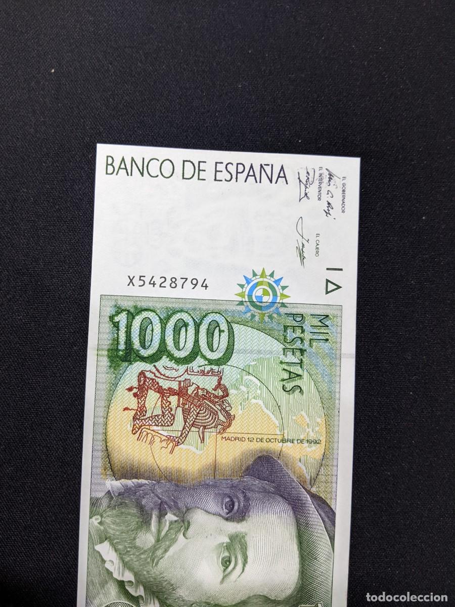 Monedas con errores: Billete de mil pesetas de 1992 doble error de fabricaci&oacute;n - Foto 7
