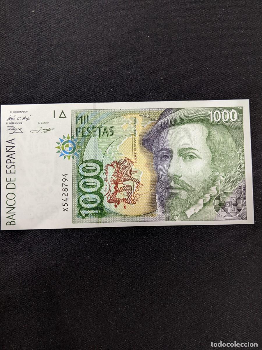 Monedas con errores: Billete de mil pesetas de 1992 doble error de fabricaci&oacute;n - Foto 8