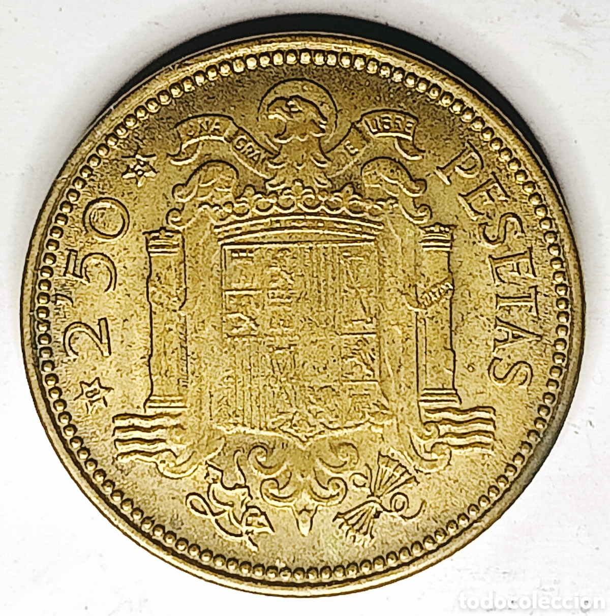 Monedas con errores: Moneda Espa&ntilde;a 2,5pts(1953) Errores - Foto 2