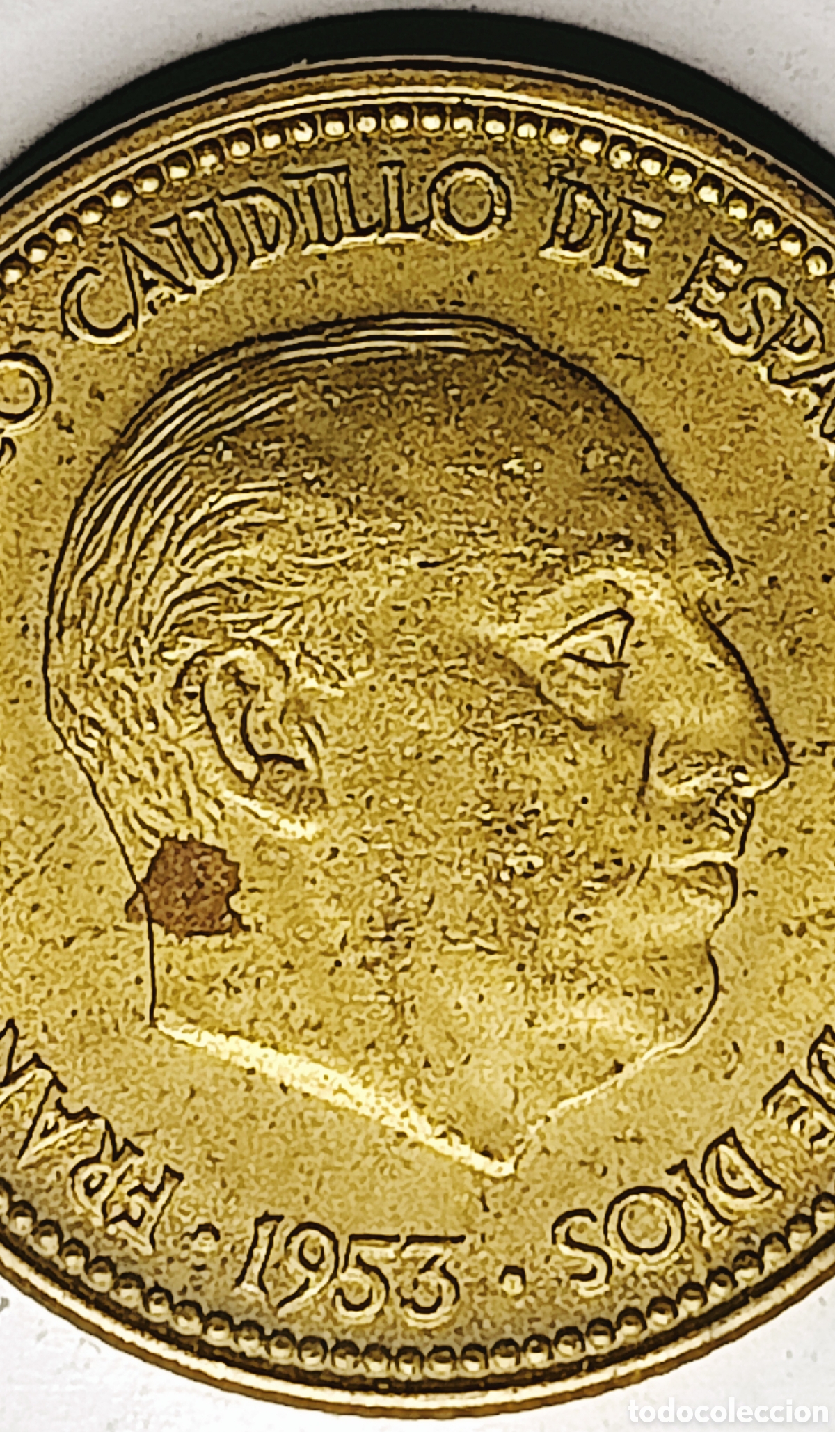 Monedas con errores: Moneda Espa&ntilde;a 2,5pts(1953) Errores - Foto 3
