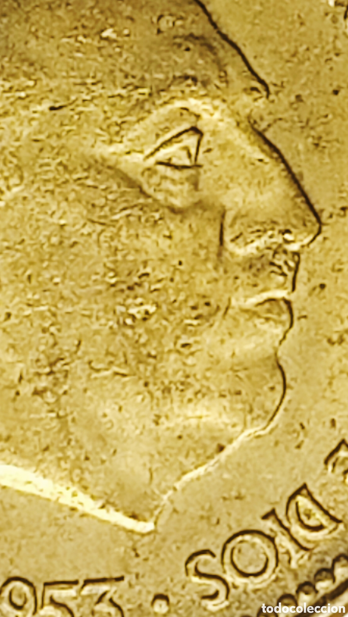 Monedas con errores: Moneda Espa&ntilde;a 2,5pts(1953) Errores - Foto 6