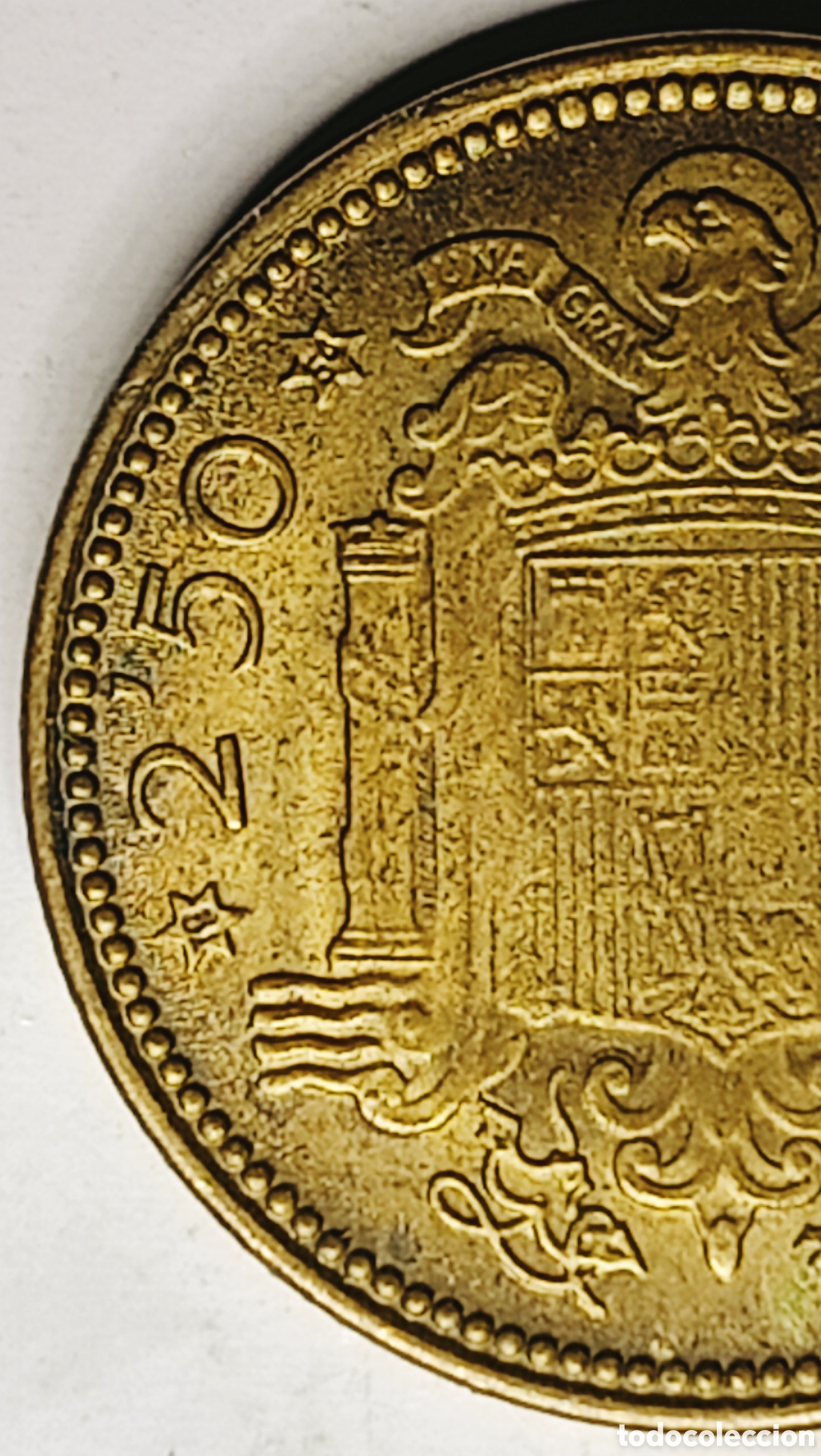 Monedas con errores: Moneda Espa&ntilde;a 2,5pts(1953) Errores - Foto 11