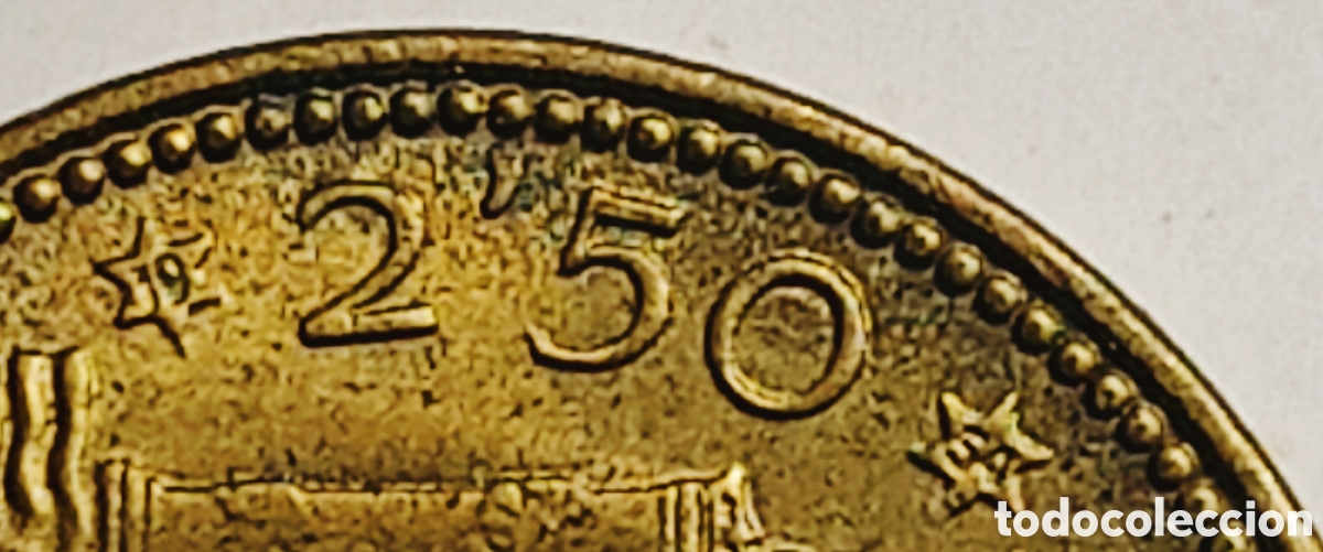 Monedas con errores: Moneda Espa&ntilde;a 2,5pts(1953) Errores - Foto 18