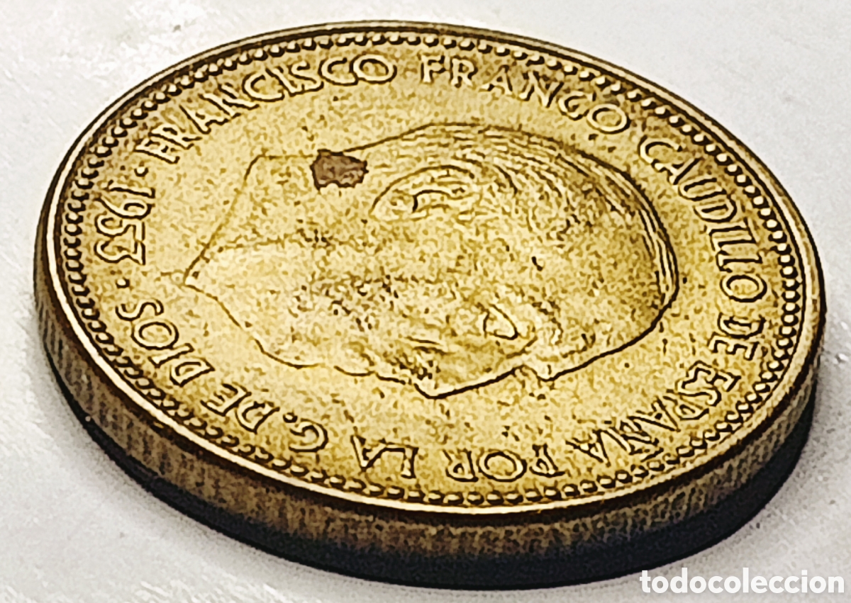 Monedas con errores: Moneda Espa&ntilde;a 2,5pts(1953) Errores - Foto 22