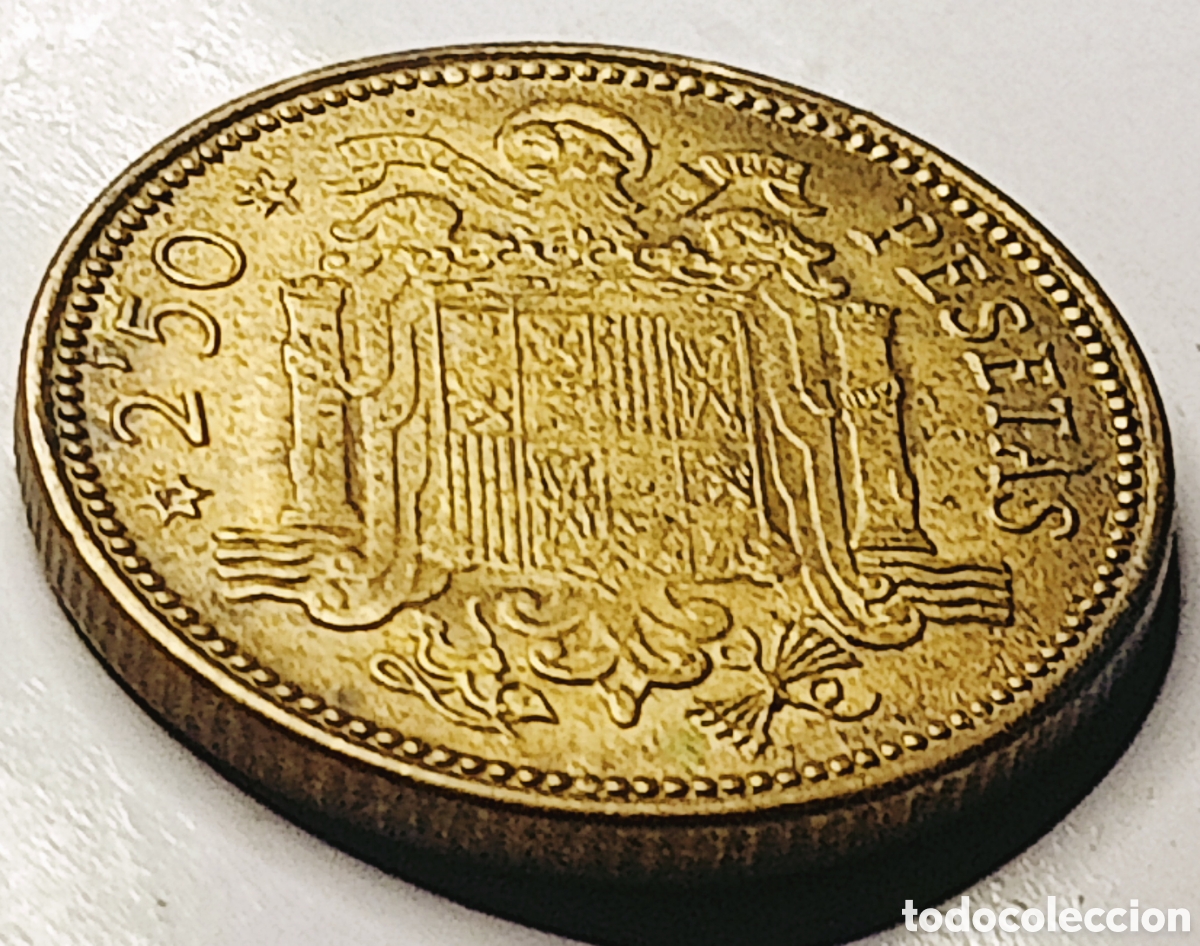 Monedas con errores: Moneda Espa&ntilde;a 2,5pts(1953) Errores - Foto 23