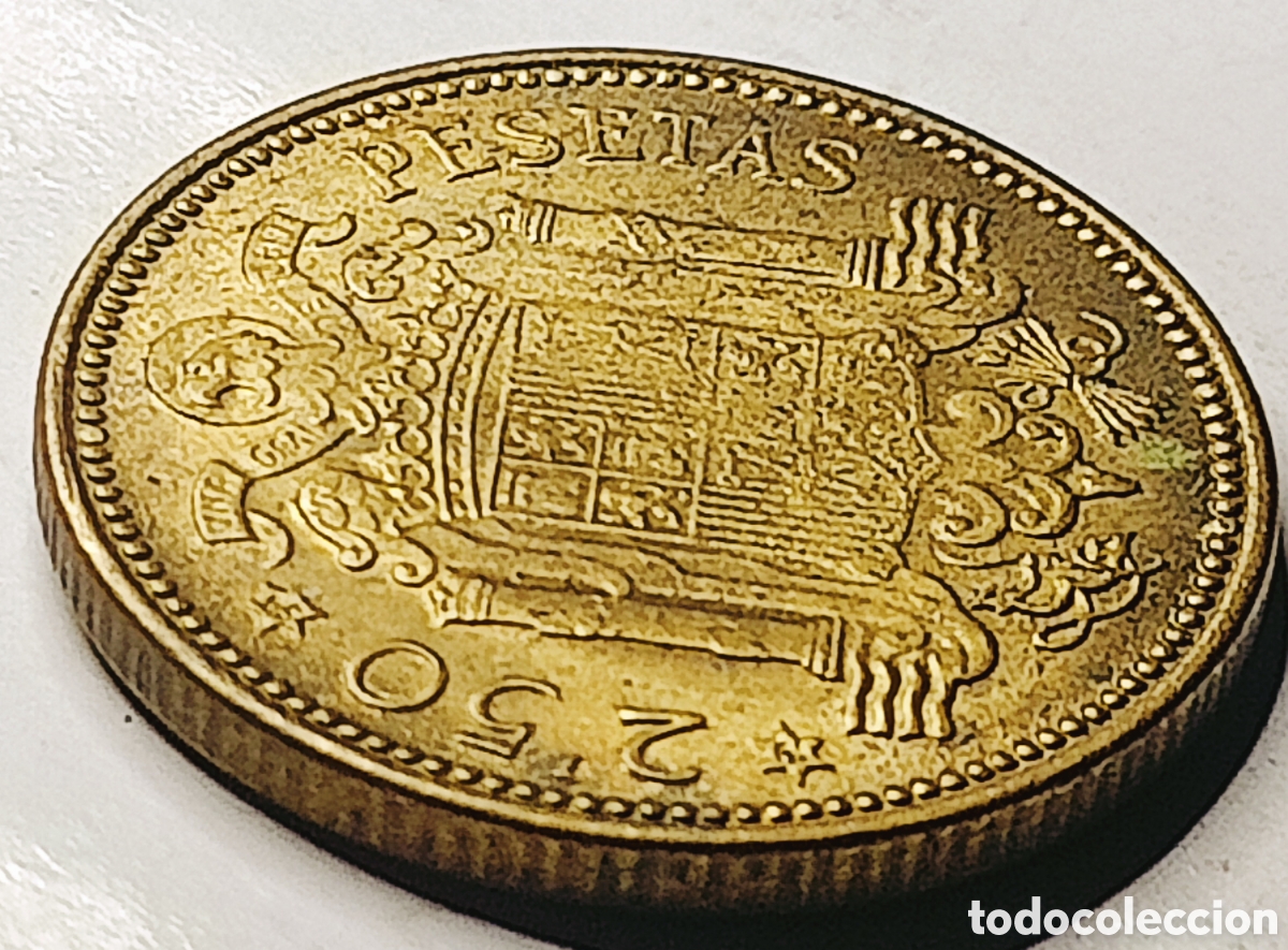Monedas con errores: Moneda Espa&ntilde;a 2,5pts(1953) Errores - Foto 24