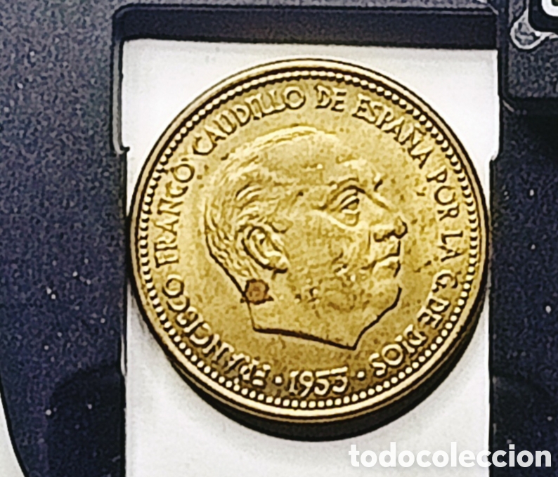 Monedas con errores: Moneda Espa&ntilde;a 2,5pts(1953) Errores - Foto 25