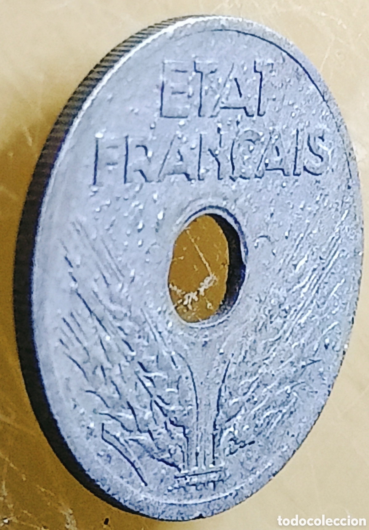 Monedas con errores: Moneda Francia (1941) errores (SC) - Foto 2