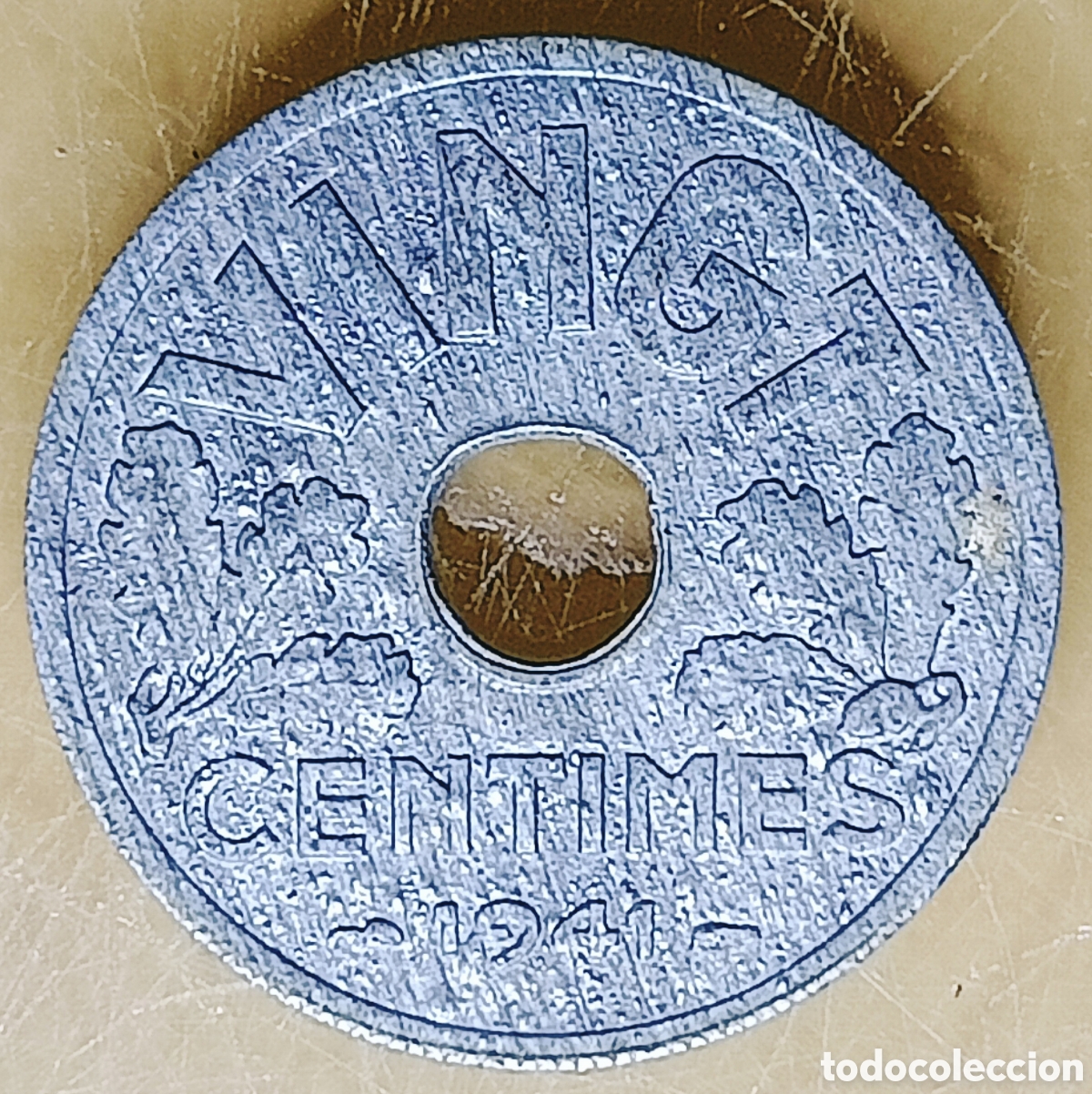 Monedas con errores: Moneda Francia (1941) errores (SC) - Foto 3