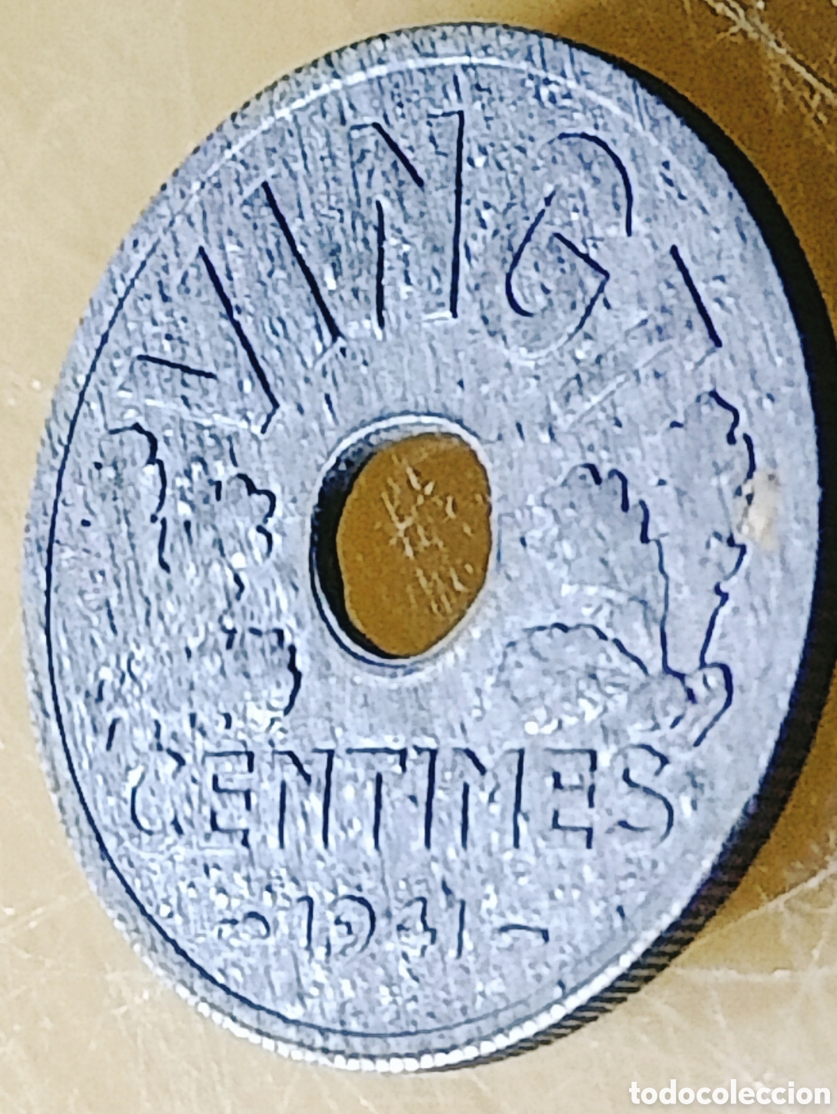 Monedas con errores: Moneda Francia (1941) errores (SC)