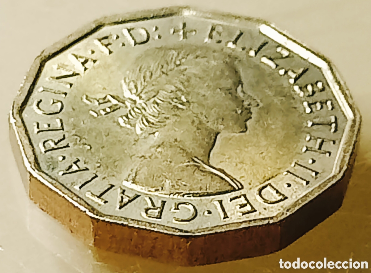 Monedas con errores: Moneda Rei.Unido (1962) error de acu&ntilde;aci&oacute;n - Foto 3