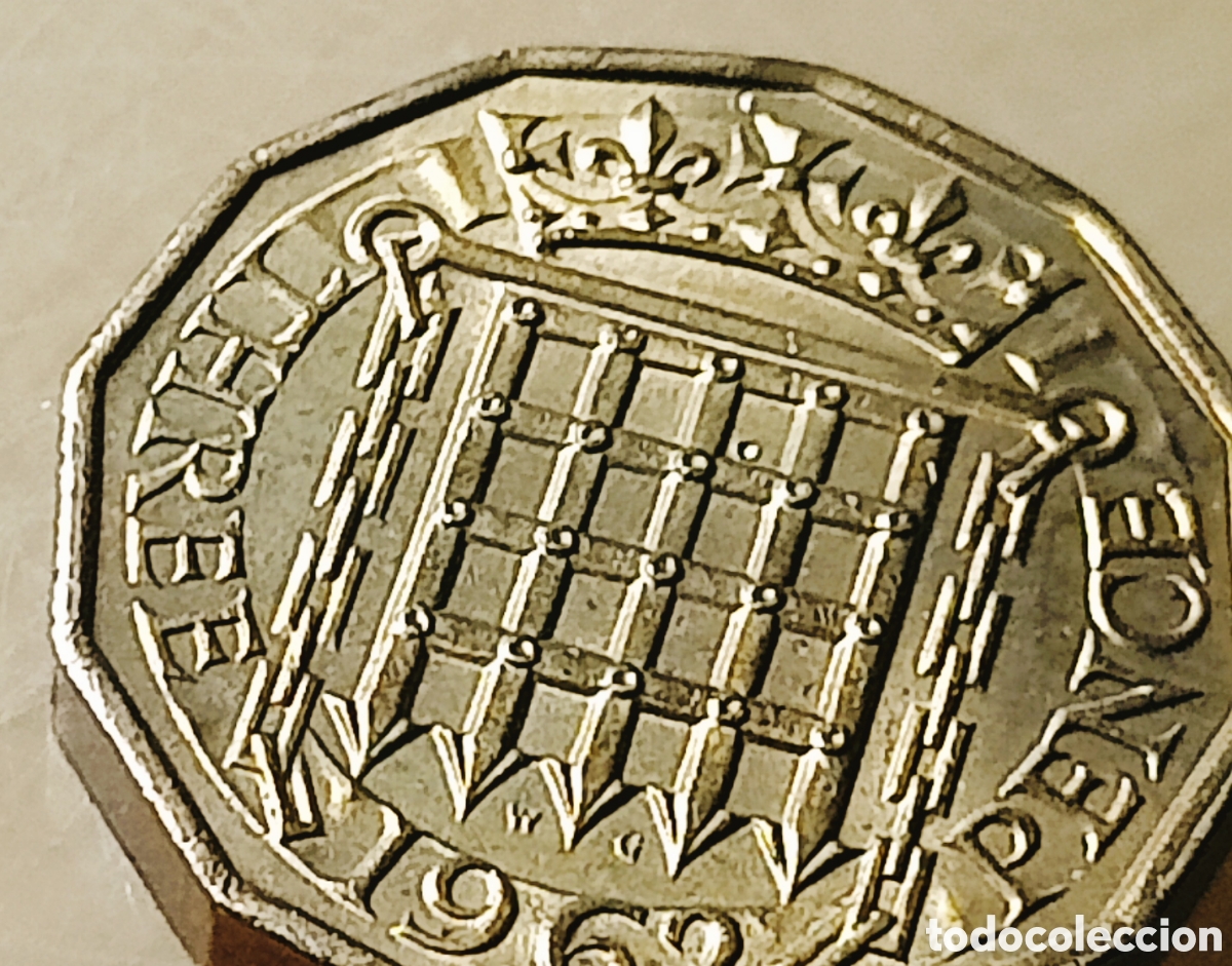 Monedas con errores: Moneda Rei.Unido (1962) error de acu&ntilde;aci&oacute;n - Foto 9