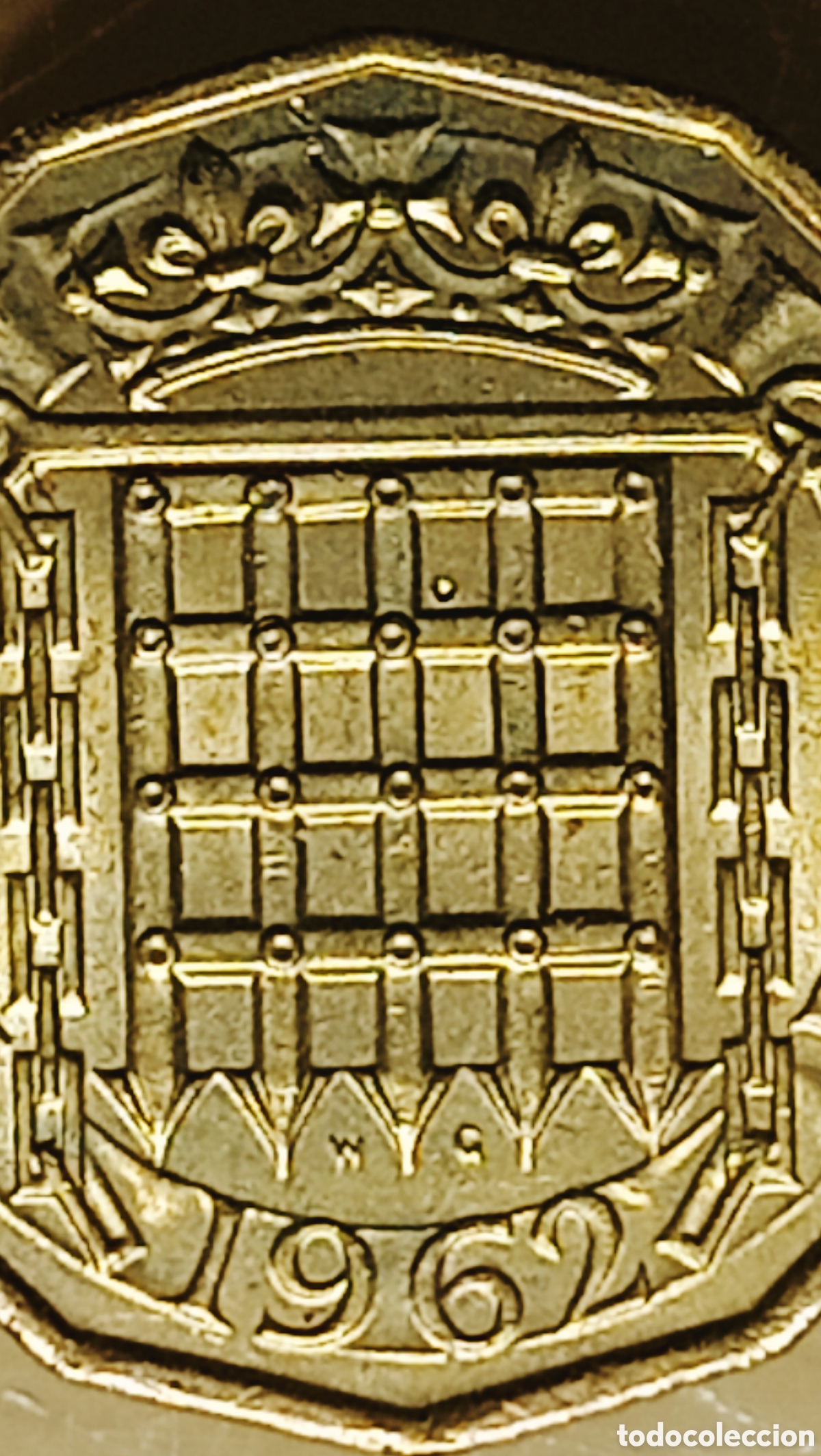 Monedas con errores: Moneda Rei.Unido (1962) error de acu&ntilde;aci&oacute;n - Foto 22