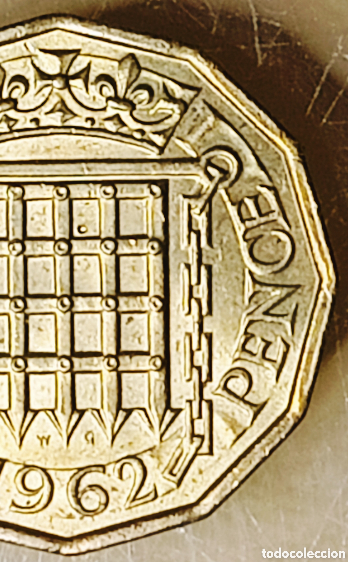 Monedas con errores: Moneda Rei.Unido (1962) error de acu&ntilde;aci&oacute;n - Foto 24