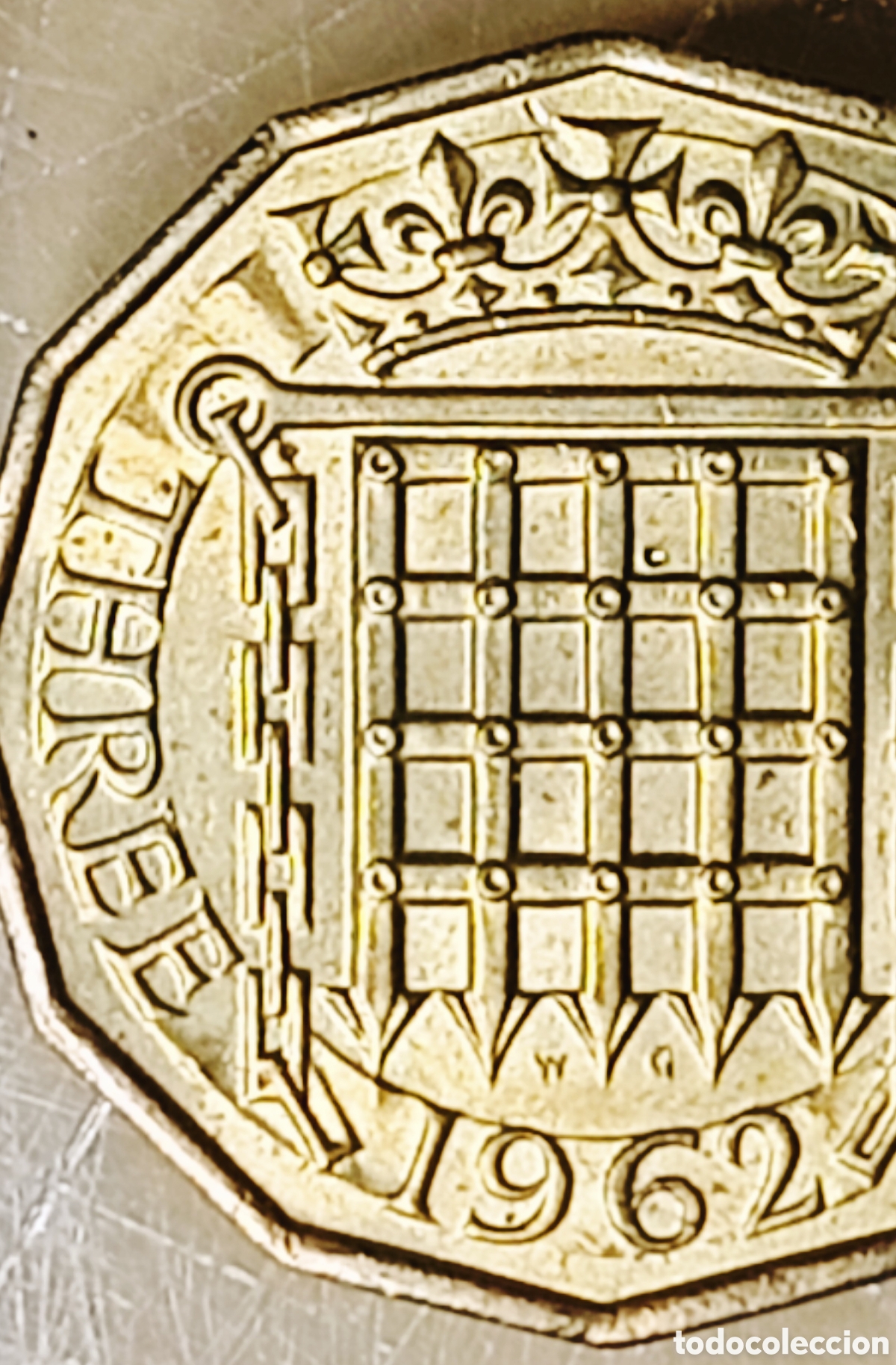 Monedas con errores: Moneda Rei.Unido (1962) error de acu&ntilde;aci&oacute;n - Foto 25