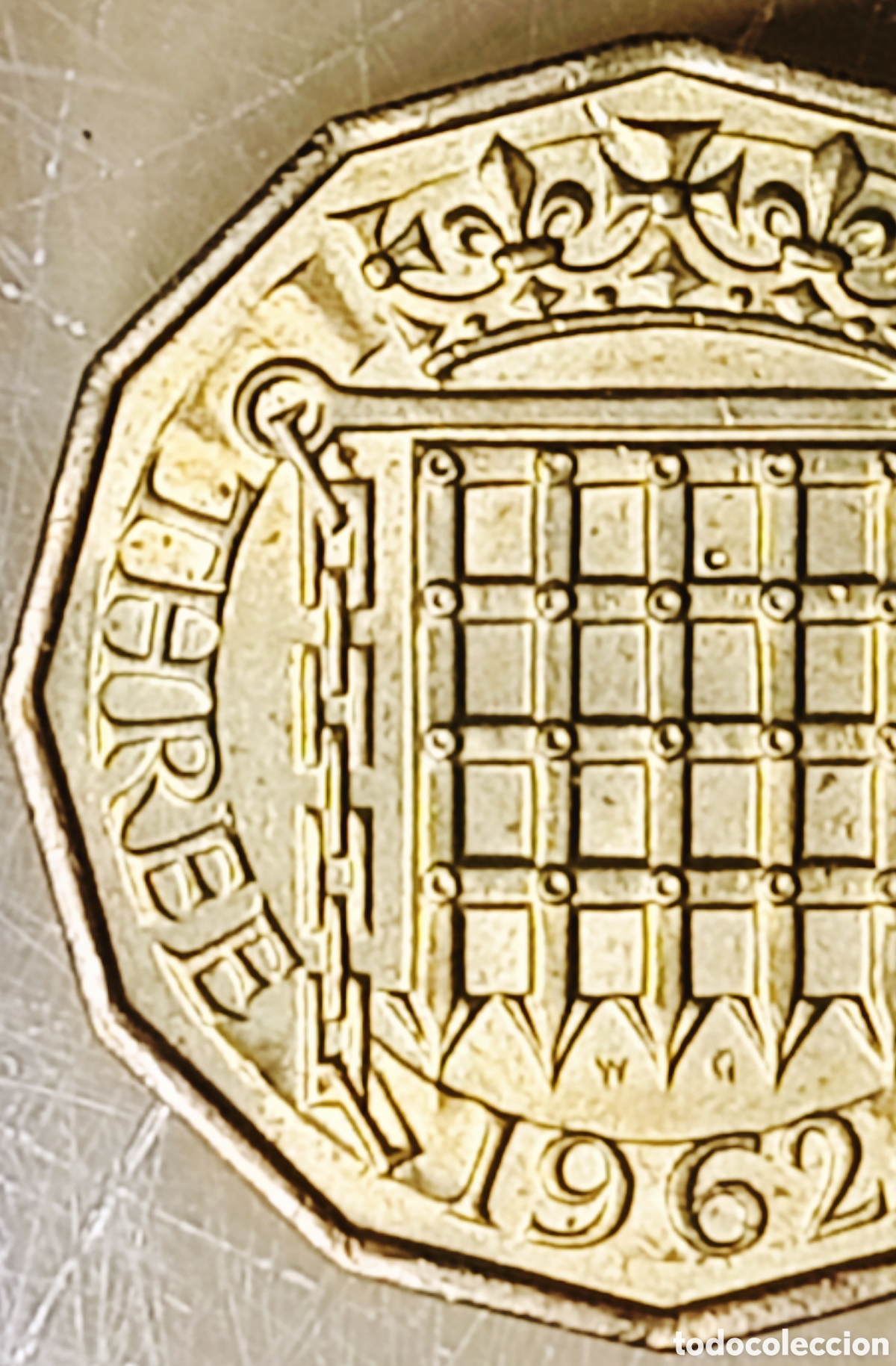 Monedas con errores: Moneda Rei.Unido (1962) error de acu&ntilde;aci&oacute;n - Foto 27