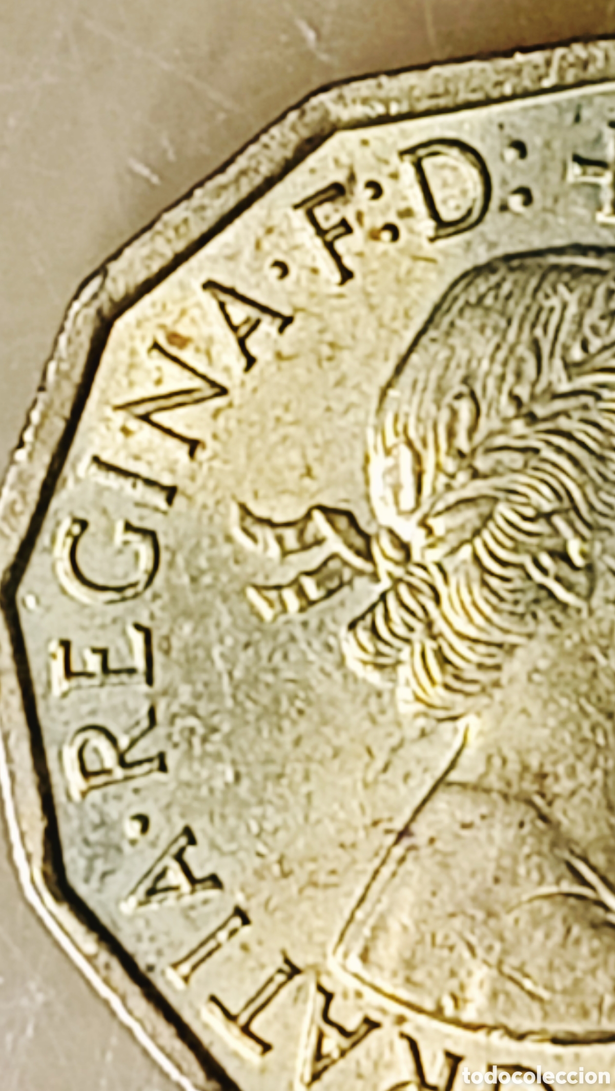 Monedas con errores: Moneda Rei.Unido (1962) error de acu&ntilde;aci&oacute;n - Foto 30