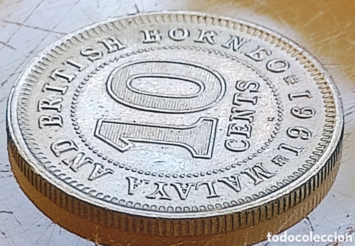 Monedas con errores: Malaya y Borneo Brit&aacute;nico (1961) variante - Foto 16