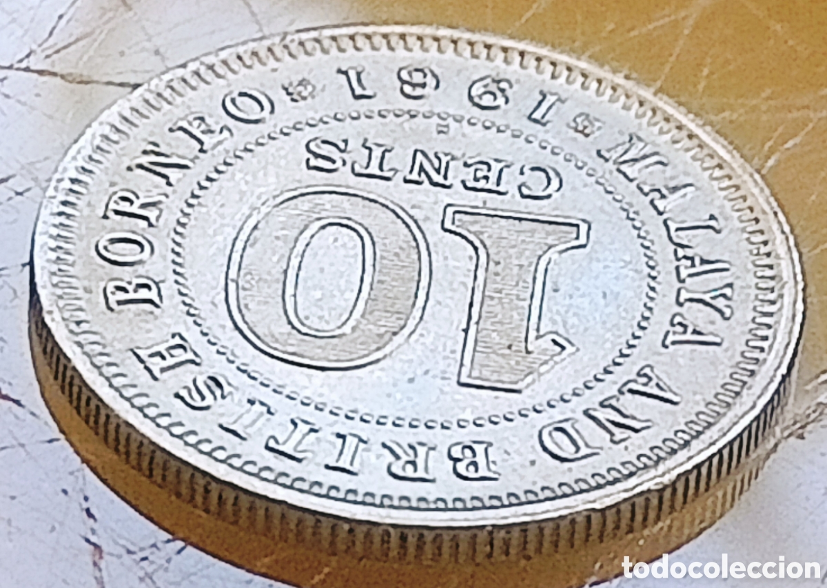 Monedas con errores: Malaya y Borneo Brit&aacute;nico (1961) variante - Foto 17