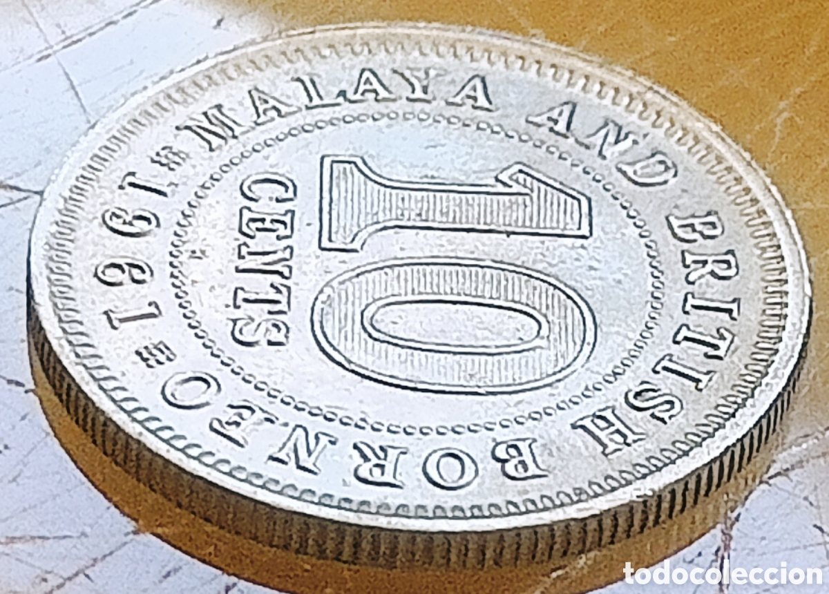 Monedas con errores: Malaya y Borneo Brit&aacute;nico (1961) variante - Foto 18