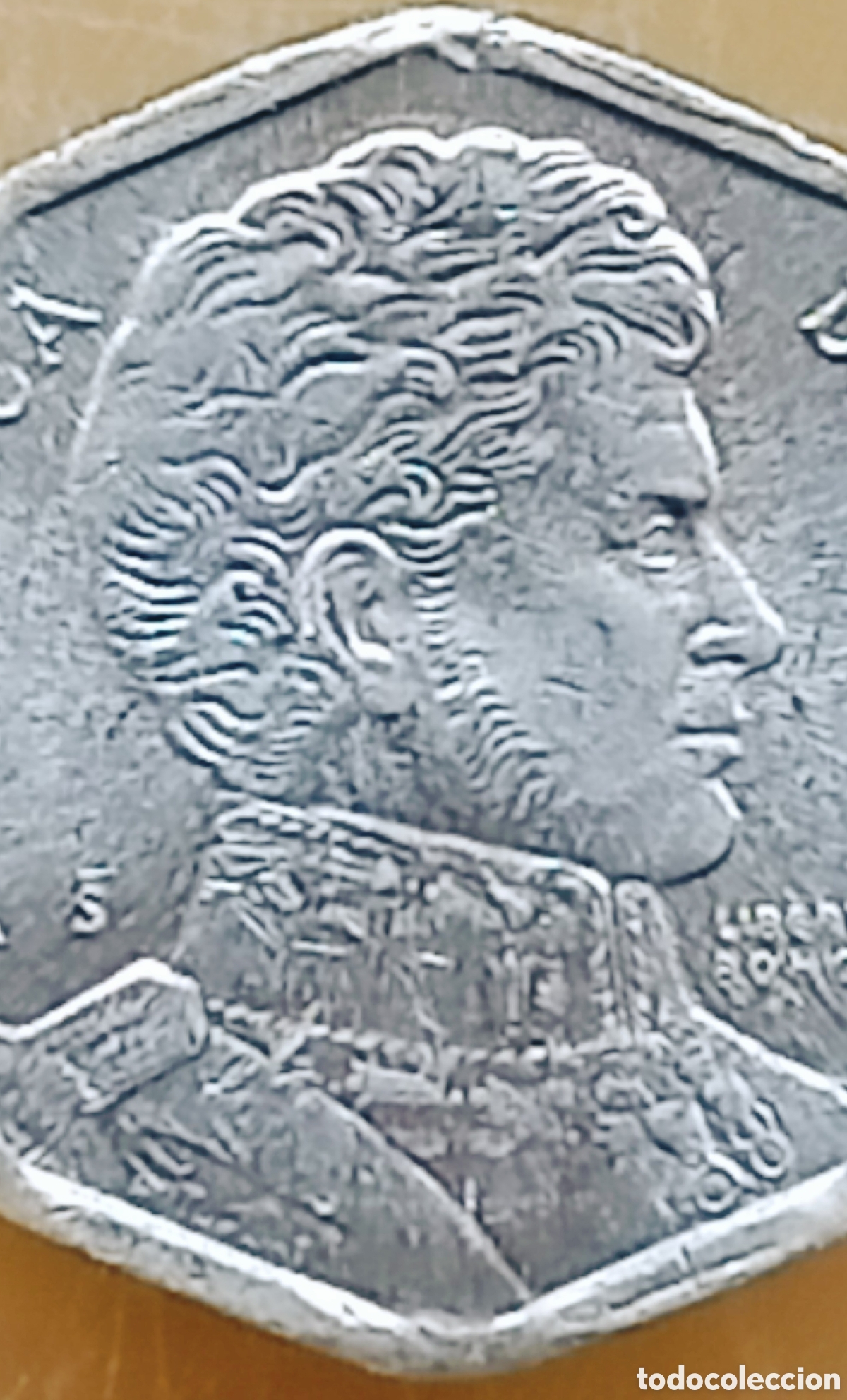 Monedas con errores: Moneda Chile (1992) error de cu&ntilde;o - Foto 3