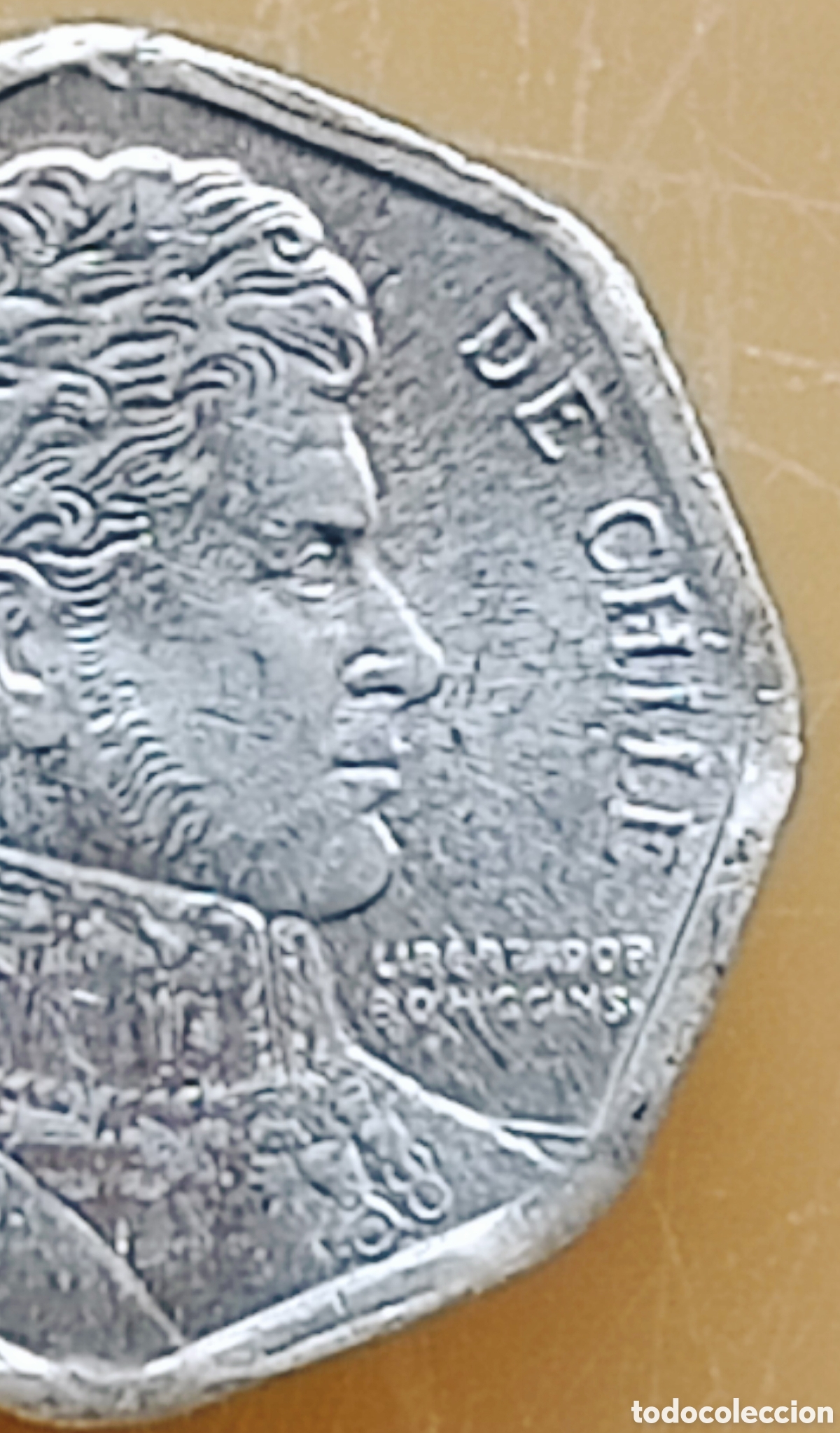 Monedas con errores: Moneda Chile (1992) error de cu&ntilde;o - Foto 5