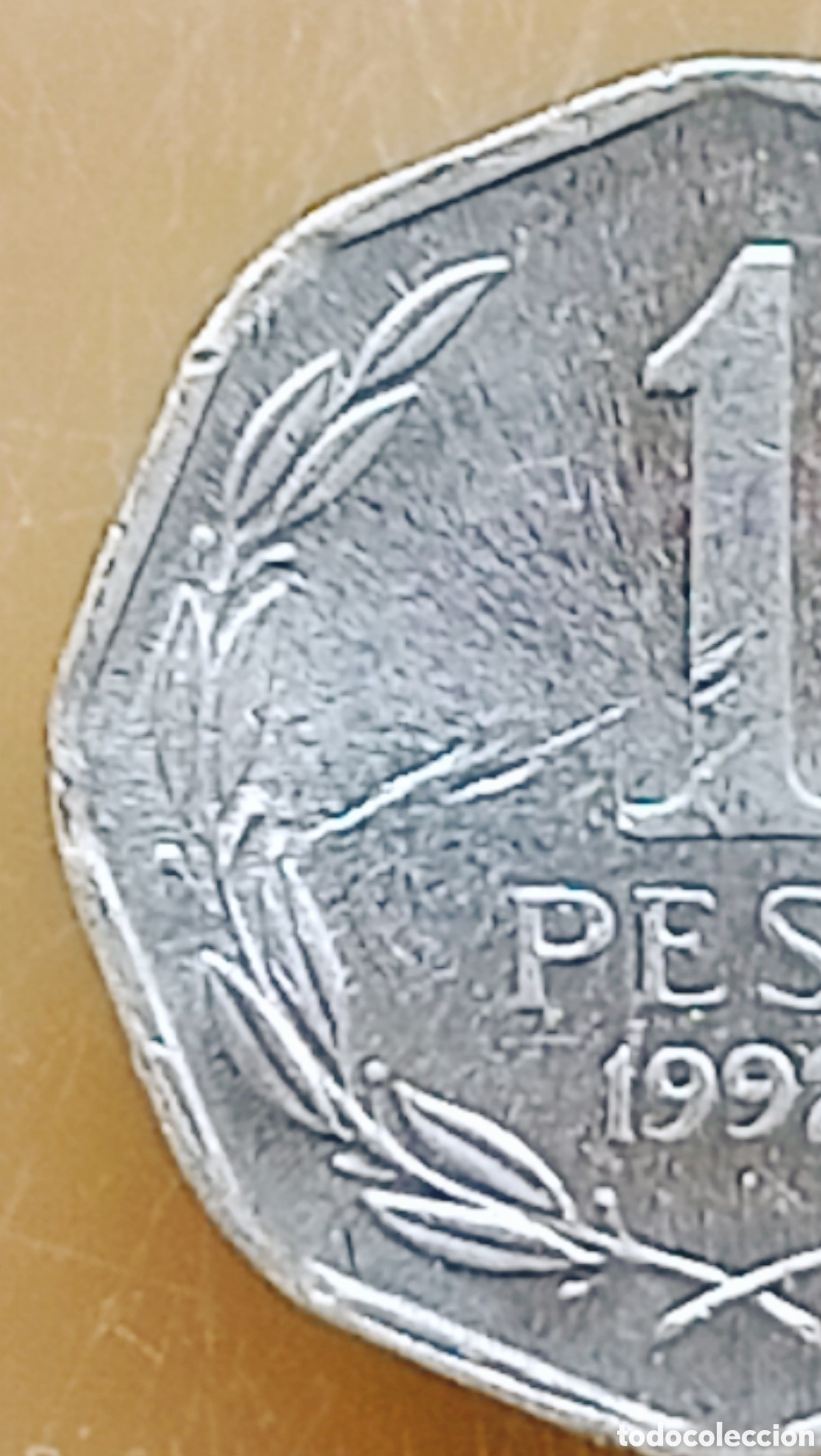 Monedas con errores: Moneda Chile (1992) error de cu&ntilde;o - Foto 13